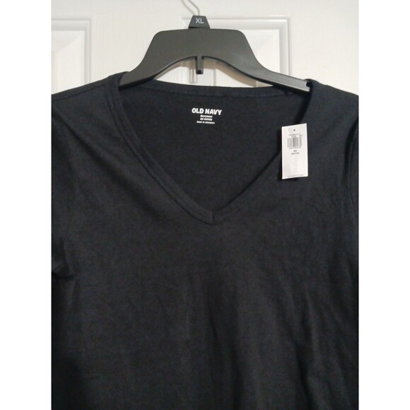 NWT Women's Old Navy Black EveryWear LS Tee Size XS Petite N6 - Picture 2 of 2